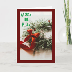 CARTES POUR FÊTES ANNUELLES *DANS LES MILES* DE NOËL VOUS SOUHAITEZ LE BONHEUR