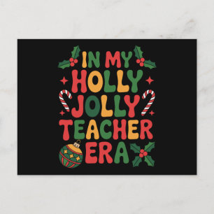 Cartes Pour Fêtes Annuelles Dans mon ère de professeur joyeux et enjoué Noël X