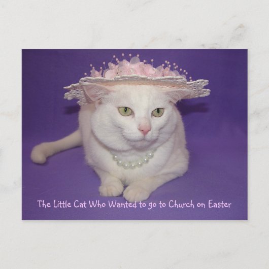 Cartes Pour Fêtes Annuelles Dans son Bonnet de Pâques (Devant)