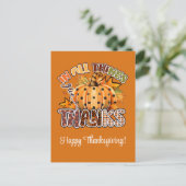 Cartes Pour Fêtes Annuelles Dans toutes les choses donnent Merci Bon thanksgiv (Debout devant)