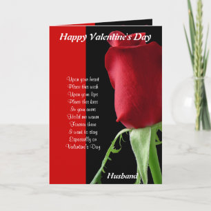 Cartes Pour Fêtes Annuelles Dans vos bras le jour de la Saint-Valentin mari