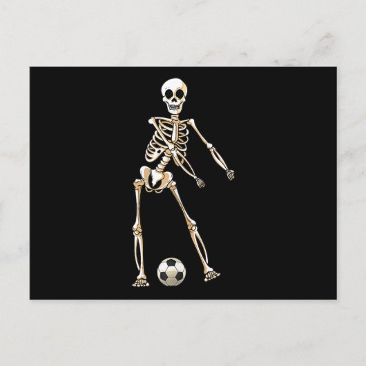Cartes Pour Fêtes Annuelles Danse de flossing d'Halloween de football de squel (Devant)