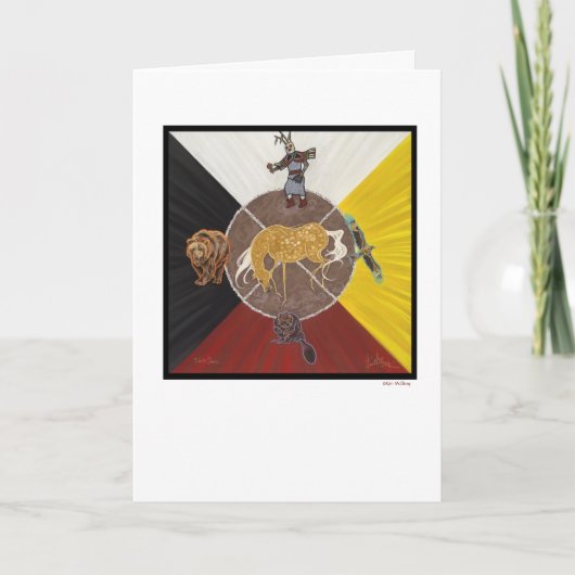 Cartes Pour Fêtes Annuelles Danse de la Terre ©Kim McElroy (Devant)