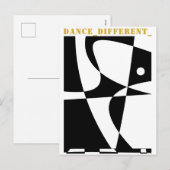 CARTES POUR FÊTES ANNUELLES DANSE_DIFFÉRENTE_ (Devant / Derrière)