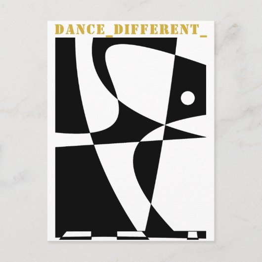 CARTES POUR FÊTES ANNUELLES DANSE_DIFFÉRENTE_ (Devant)