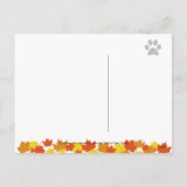 Cartes Pour Fêtes Annuelles Danse Labrador Trio Thanksgiving (Dos)