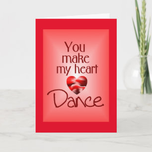 Cartes Pour Fêtes Annuelles Danse Valentine's