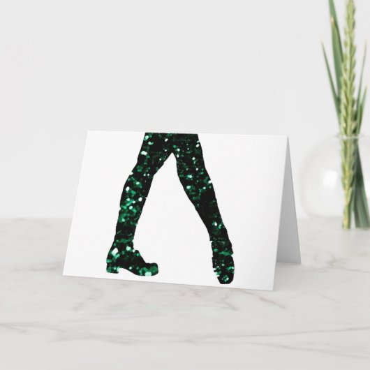 Cartes Pour Fêtes Annuelles Danseur irlandais (Devant)