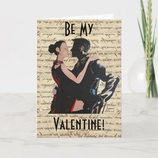 Cartes Pour Fêtes Annuelles Danseurs de tango (Devant)