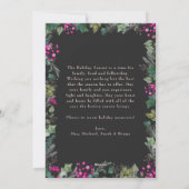 Cartes Pour Fêtes Annuelles Dark Moody Family Photo Happy Holidays Card (Dos)