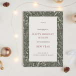 Cartes Pour Fêtes Annuelles Dark Sage Winter Botanical Business Holiday Card<br><div class="desc">Des cartes de fin de année d'entreprise et d'affaires personnalisés avec des botaniques d'hiver de style rustique dessinées à la main et des salutations de vacances personnalisées.</div>
