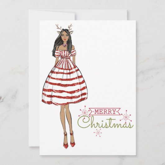 Cartes Pour Fêtes Annuelles Darling Diva Christmas (Devant)