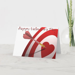 Cartes Pour Fêtes Annuelles Dart et coeur