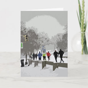 Cartes Pour Fêtes Annuelles Dashing for the Holidays