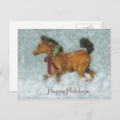 Cartes Pour Fêtes Annuelles Dashing thru (Devant / Derrière)