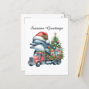 Cartes Pour Fêtes Annuelles Dauphin Joyeuses Fêtes festif