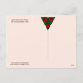 CARTES POUR FÊTES ANNUELLES DAY AVEC RED ROSE VALENTINE'S DAY (Dos)