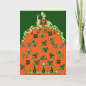 Cartes Pour Fêtes Annuelles DAY ORANGE ET SHAMROCK St. Patricks (Devant)