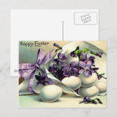 Cartes Pour Fêtes Annuelles De Joyeuses Pâques (Devant / Derrière)