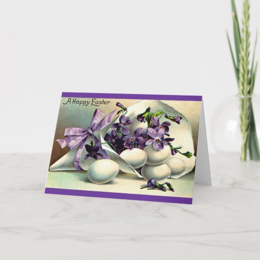 Cartes Pour Fêtes Annuelles De Joyeuses Pâques (Devant)