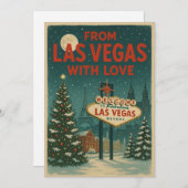Cartes Pour Fêtes Annuelles De Las Vegas Avec Amour Appartement de Noël (Devant / Derrière)