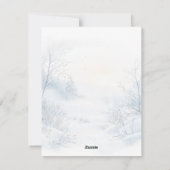 Cartes Pour Fêtes Annuelles De l'autre côté des Miles Père Noël Reindeers dort (Dos)