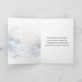 Cartes Pour Fêtes Annuelles De l'autre côté des Miles Père Noël Reindeers dort (Intérieur)