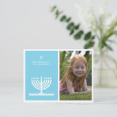 Cartes Pour Fêtes Annuelles De Lucy : HEUREUX HANOUKKA MODERN MENORAH (Debout devant)