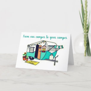 CARTES POUR FÊTES ANNUELLES DE NOTRE CAMPER À VOTRE À NOËL