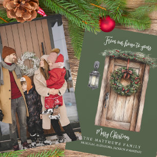 Cartes Pour Fêtes Annuelles De Notre Maison À Votre Photo Personnalisée Noël