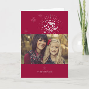 Cartes Pour Fêtes Annuelles De sterren van Kerstmis Groet van de vakantie