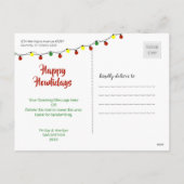 Cartes Pour Fêtes Annuelles Dear Santa, the cat did it (Dos)