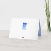 Cartes Pour Fêtes Annuelles Décembre Anniversaire, sapins enneigés et bauble (Dos)