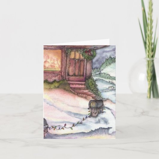 Cartes Pour Fêtes Annuelles Décembre dans le jardin (Devant)