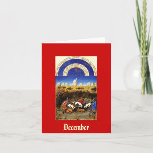Cartes Pour Fêtes Annuelles Décembre - Tres Riches Heures du Duc de Berry