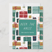 Cartes Pour Fêtes Annuelles Deck Halls Joli cadeau de vacances Noël (Devant)