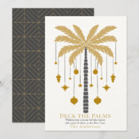 Deck Palms Golden Palm Tree Ornament Noël