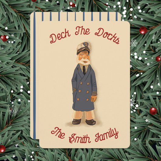Cartes Pour Fêtes Annuelles Deck The Docks Christmas Card