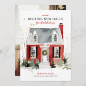 Cartes Pour Fêtes Annuelles Decking New Halls Photo Christmas (Devant / Derrière)