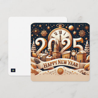 Cartes Pour Fêtes Annuelles Décompte de la ville dorée