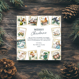 Cartes Pour Fêtes Annuelles Décompte de Noël non photographique