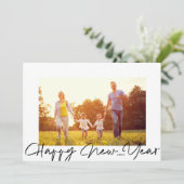 Cartes Pour Fêtes Annuelles Décontracté Bonne Année Photo (Debout devant)