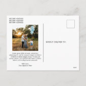Cartes Pour Fêtes Annuelles Décontracté Script Photo moderne Noël (Dos)