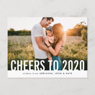 Cartes Pour Fêtes Annuelles Décontractée Soirée À 2020 Script Moderne Photo De