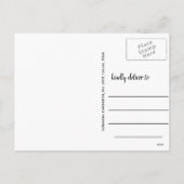 Cartes Pour Fêtes Annuelles Décontractée Soirée À 2020 Script Moderne Photo De (Dos)