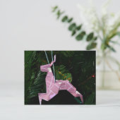 Cartes Pour Fêtes Annuelles Décor de Noël Origami Reinder (Debout devant)