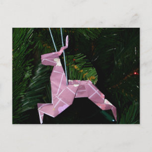 Cartes Pour Fêtes Annuelles Décor de Noël Origami Reinder