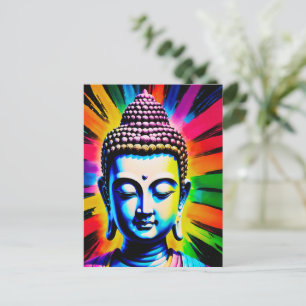 Cartes Pour Fêtes Annuelles Décor du néon bouddha