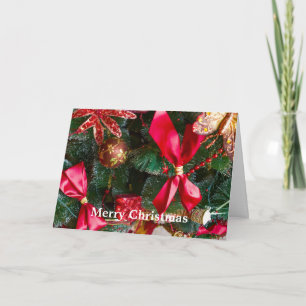 Cartes Pour Fêtes Annuelles Décor Joyeux Arbre de Noël