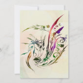 Cartes Pour Fêtes Annuelles Décor Peacock | Design moderne (Devant)